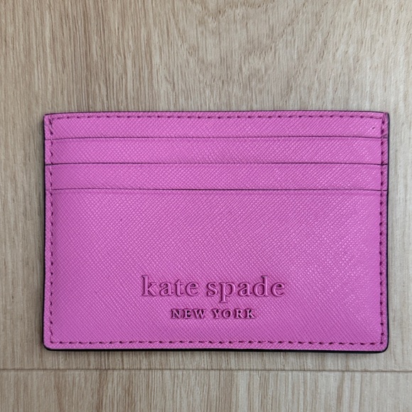 kate spade Handbags - Kate Spade Vibrant Pink Card Case